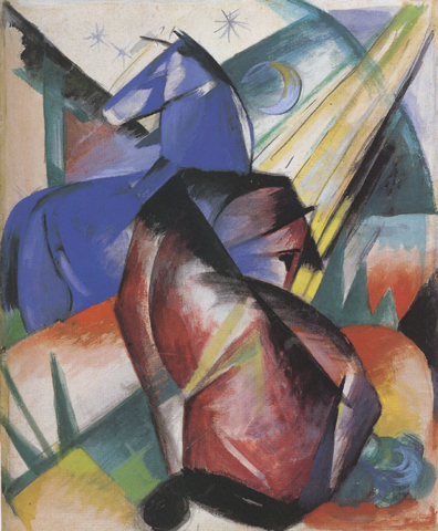 Franz Marc Two Horses,Red and Blue (mk34)